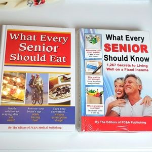 What Every senior should eat & Know 2 Books Hardcover